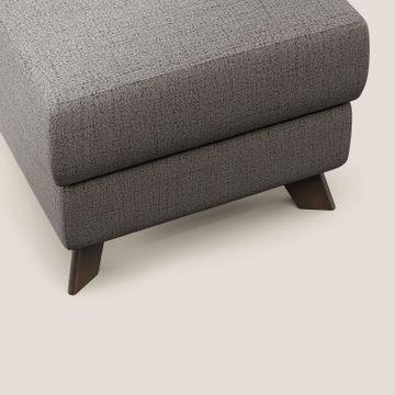 Moon Pouf storage and feet high in fabric soft water-repellent slub by Divani Store - view 5