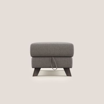 Moon Pouf storage and feet high in fabric soft water-repellent slub by Divani Store - view 7