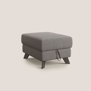 Moon Pouf storage and feet high in fabric soft water-repellent slub by Divani Store - view 8