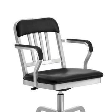 1011 Navy Classic Semi-upholstered Armchair by Emeco - view 8
