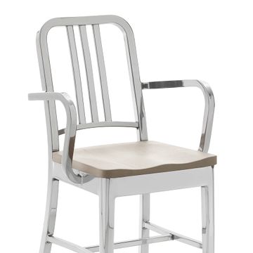 1104 Navy Armchair by Emeco - view 2