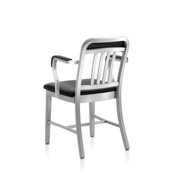 1011 Navy Classic Semi-upholstered Armchair by Emeco - view 5