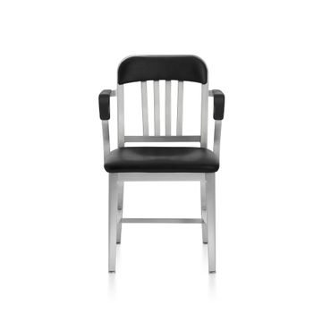 1011 Navy Classic Semi-upholstered Armchair by Emeco - view 3