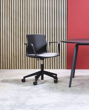 FourSure® Wheeler Chair, Swivel Base with Seat Pad - with Arms by Hightower - view 2