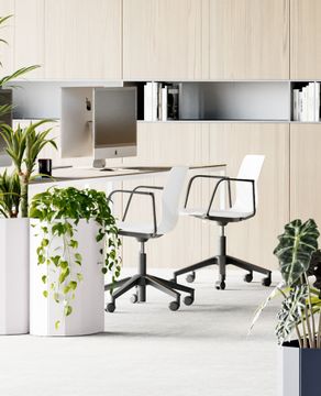 FourSure® Wheeler Chair, Swivel Base - with Arms by Hightower - view 2