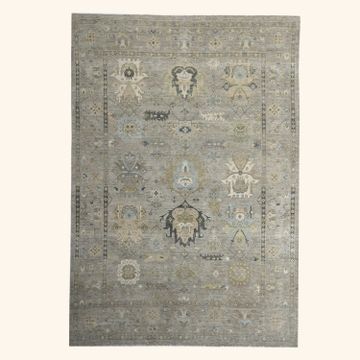 Grey Antique Revival Wool Rug - 8' x 10' by Abchome
