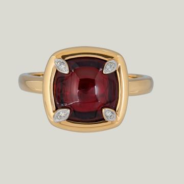 Garnet Diamond Accent Ring by Abchome