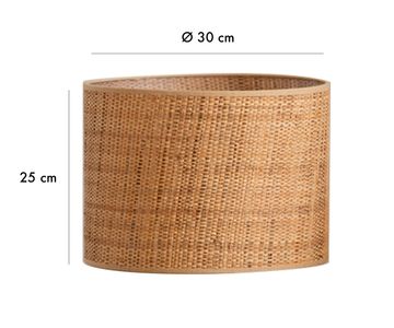 Raffia lampshade - Ø30cm by COSIN Paris - view 2