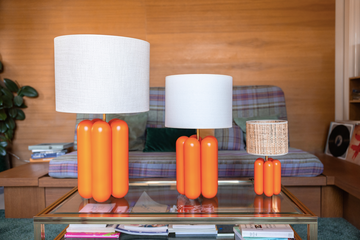 The large Charlotte Lamp - Pop Orange by COSIN Paris - view 4