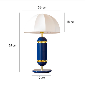 The Rosalie table lamp - Blue by COSIN Paris - view 3