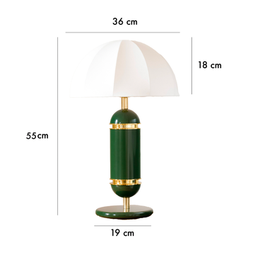 The Rosalie table lamp - Green by COSIN Paris - view 4