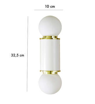 The Hélène wall light - Cream by COSIN Paris - view 3