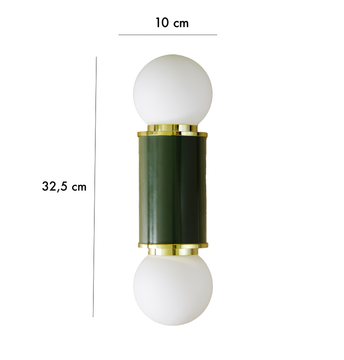 The Hélène wall light - Green by COSIN Paris - view 3