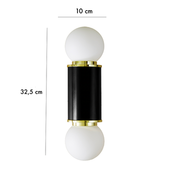 The Hélène wall light - Black by COSIN Paris - view 3