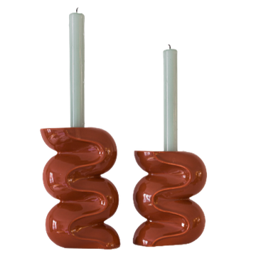 The Ganache - Terracotta candlestick duo by COSIN Paris - view 6