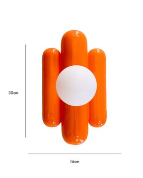 The Madeleine wall light - Pop orange by COSIN Paris - view 3