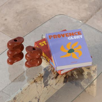 The Ganache - Terracotta candlestick duo by COSIN Paris - view 4