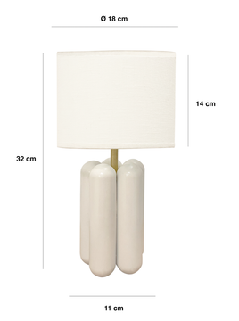 The Little Charlotte Lamp - Cream White  by COSIN Paris - view 4