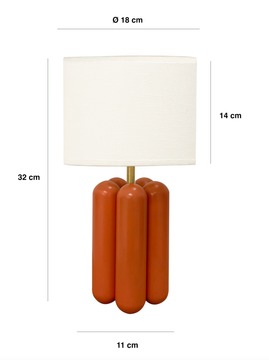 The Little Charlotte Lamp - Coral by COSIN Paris - view 6