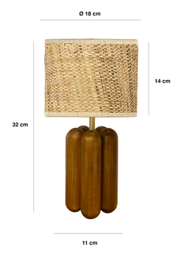 Charlotte's Little Lamp - Wood by COSIN Paris - view 9