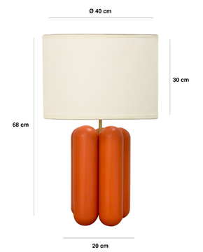 The large Charlotte Lamp - Coral by COSIN Paris - view 8