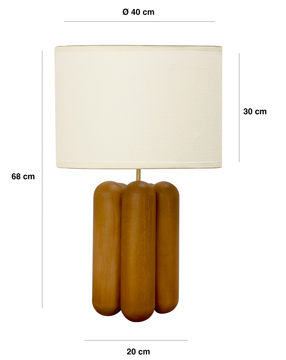 The large Charlotte Lamp - Wood by COSIN Paris - view 8