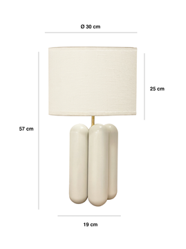 The Charlotte Lamp - Cream White by COSIN Paris - view 7