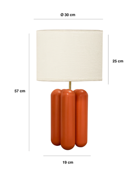The Charlotte Lamp - Coral by COSIN Paris - view 5
