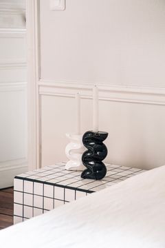 The large Ganache candlestick - White Cream by COSIN Paris - view 6