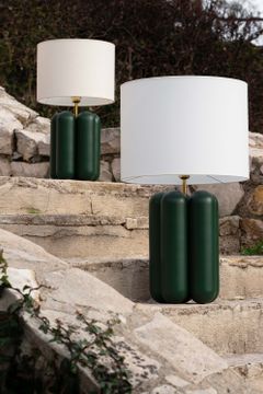 The Large Charlotte Lamp - Green by COSIN Paris - view 5