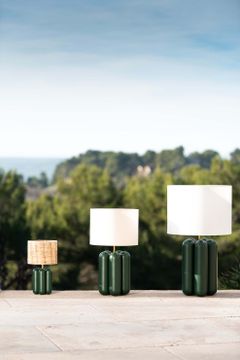 The Large Charlotte Lamp - Green by COSIN Paris - view 6