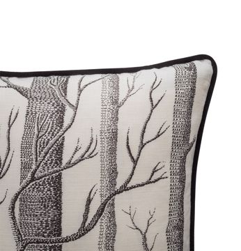 Woods Linen Union Cushion with Velvet Piping by Cole & Son - view 9