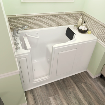Gelcoat Premium Series 28 x 48-Inch Walk-in Tub With Soaker System - Left-Hand Drain With Faucet by American Standard - view 5