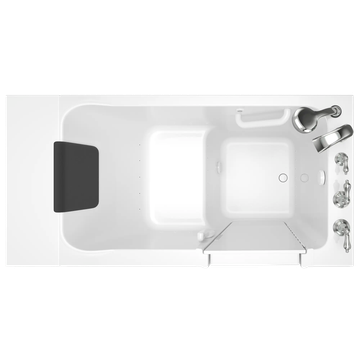 Acrylic Luxury Series 30 x 51 -Inch Walk-in Tub With Air Spa System - Right-Hand Drain With Faucet by American Standard - view 6