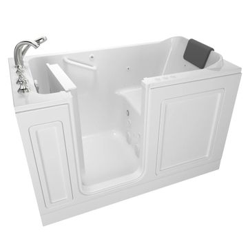 Acrylic Luxury Series 32 x 60 -Inch Walk-in Tub With Combination Air Spa and Whirlpool Systems - Left-Hand Drain With Faucet by American Standard - view 7