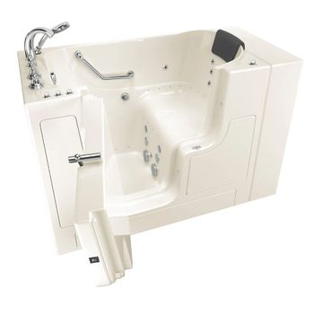 Gelcoat Premium Series 30 x 52 -Inch Walk-in Tub With Combination Air Spa and Whirlpool Systems - Left-Hand Drain With Faucet by American Standard - view 7
