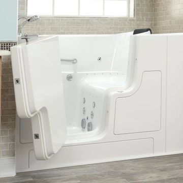 Gelcoat Premium Series 30 x 52 -Inch Walk-in Tub With Combination Air Spa and Whirlpool Systems - Left-Hand Drain With Faucet by American Standard - view 5