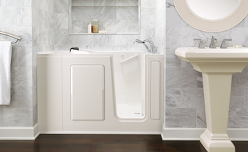 Gelcoat Premium Series 48x28 Inch Walk-In Bathtub with Air Massage System - Right Hand Door and Drain by American Standard - view 6