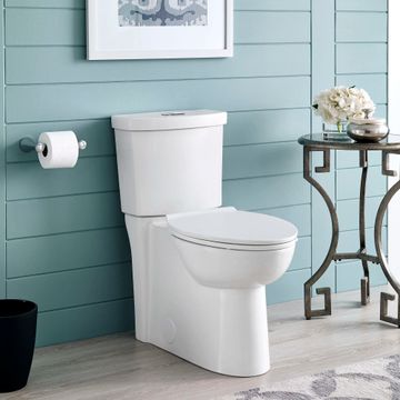 Clean 1.1 GPF/4.1 LPF 1.6 GPF/6.0 LPF Dual Flush Chair Height Elongated-Front 12-in. Rough-In Toilet with Seat by American Standard - view 9