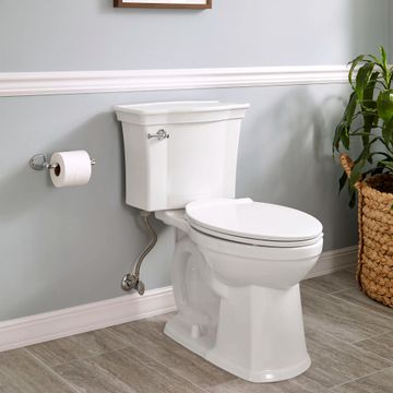 Estate VorMax Two-Piece 1.28 gpf/4.8 Lpf Chair Height Elongated Toilet Less Seat by American Standard - view 4