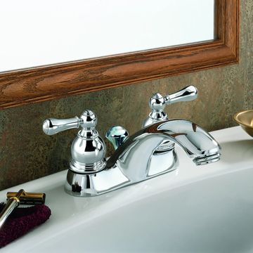 Hampton 4-In. Centerset 2-Handle Bathroom Faucet 1.2 GPM with Metal Lever Handles by American Standard - view 5