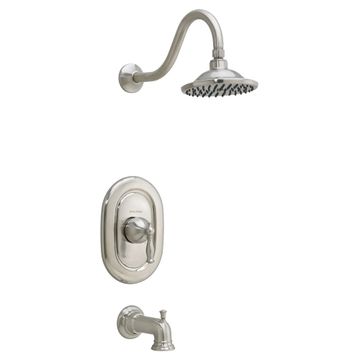 Quentin 2.5 GPM Tub and Shower Trim Kit with Rain Showerhead and Lever Handle by American Standard - view 9