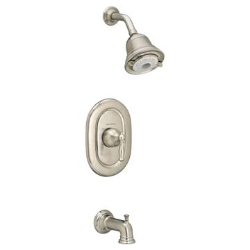 Quentin 2.0 GPM Tub and Shower Trim Kit with FloWise Showerhead, Pressure Balance Valve Cartridge with Lever Handle by American Standard - view 7