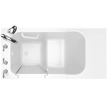 Gelcoat Value Series 28 x 48-Inch Walk-in Tub With Soaker System - Left-Hand Drain With Faucet by American Standard - view 3