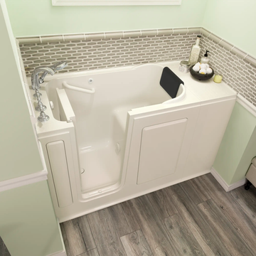 Gelcoat Premium Series 28 x 48-Inch Walk-in Tub With Soaker System - Left-Hand Drain With Faucet by American Standard - view 9