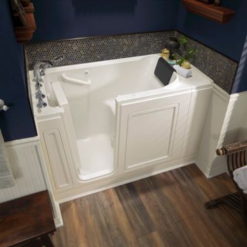 Acrylic Luxury Series 28 x 48-Inch Walk-in Tub With Air Spa System - Left-Hand Drain With Faucet by American Standard - view 5