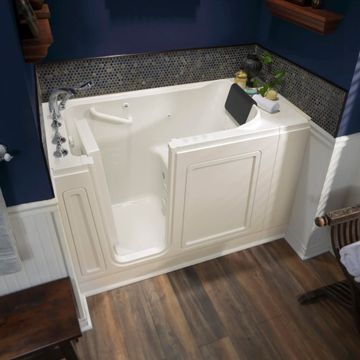 Acrylic Luxury Series 28 x 48-Inch Walk-in Tub With Combination Air Spa and Whirlpool Systems - Left-Hand Drain With Faucet by American Standard - view 5