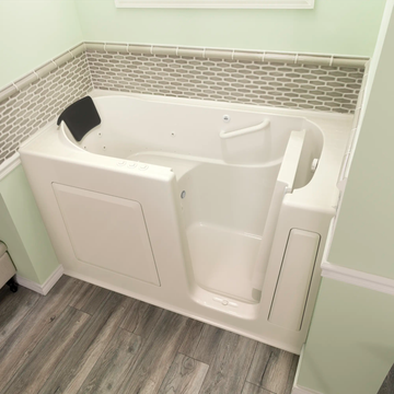 Gelcoat Premium Series 30 x 60 -Inch Walk-in Tub With Combination Air Spa and Whirlpool Systems - Right-Hand Drain by American Standard - view 4