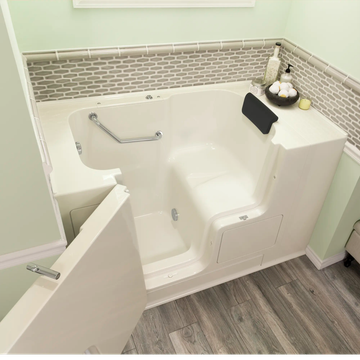 Gelcoat Premium Series 32 x 52 -Inch Walk-in Tub With Soaker System - Left-Hand Drain by American Standard - view 3