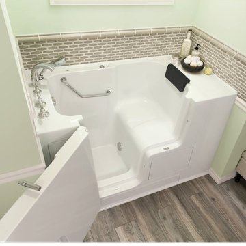 Gelcoat Premium Series 32 x 52 -Inch Walk-in Tub With Soaker System - Left-Hand Drain With Faucet by American Standard - view 3